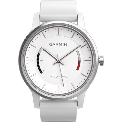 Garmin - vivomove Sport Activity Tracker - White-Front_Standard 