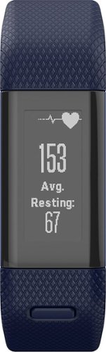  Garmin - vivosmart HR+ Activity Tracker + Heart Rate ( Regular ) - Midnight blue