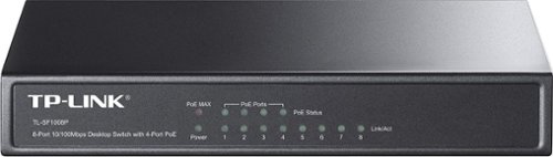  TP-Link - 8-Port 10/100 Mbps Ethernet Switch - Black