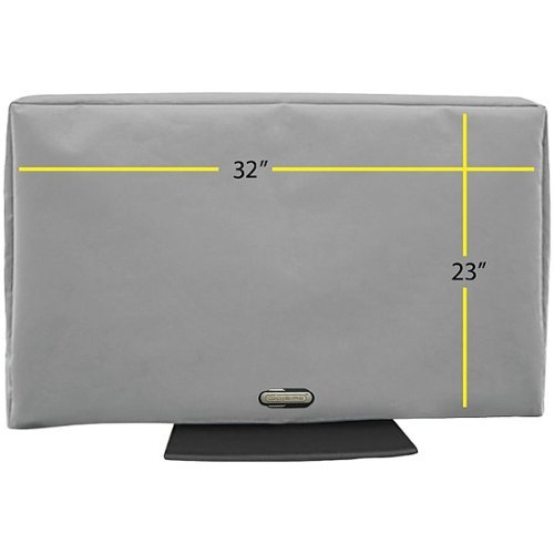 Solaire - Outdoor TV Cover for Most Flat-Panel TVs up to 32" - Gray