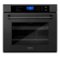ZLINE - 30" Professional Single Wall Oven with Self Clean and True Convection - Black Stainless Steel-Front_Standard