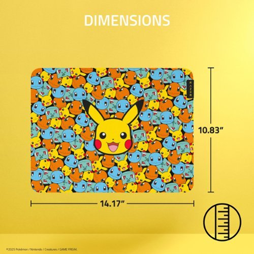 Razer Gigantus V2 Cloth Gaming Mouse Pad (Medium) - Pokémon Edition WORLDWIDE DELIVERY