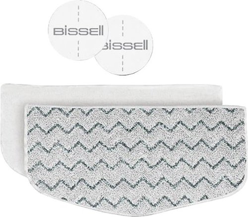 BISSELL - Microfiber Mop Pads and Fragrance Discs - White