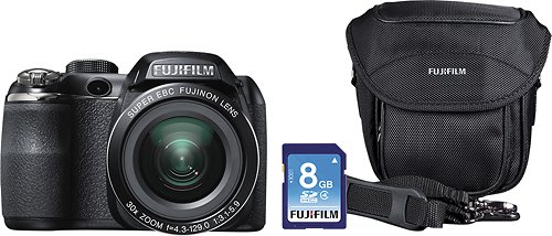  Fujifilm - FinePix S4830 16.0-Megapixel Digital Camera Bundle - Black