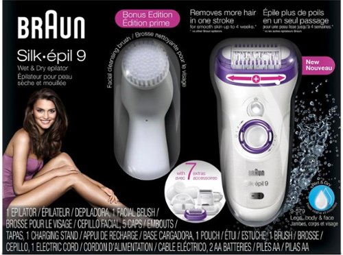 Braun Silk-épil 9 Epilator - White/Violet HOW TO BUY