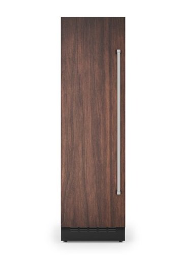 Viking - 24"W 12.1 cu. ft Integrated Upright Built-in Column Freezer-Custom Panel _LH - Custom Panel Ready