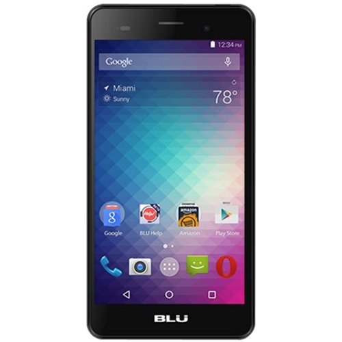  BLU - Dash X2 with 8GB Memory Cell Phone (Unlocked) - Slate gray
