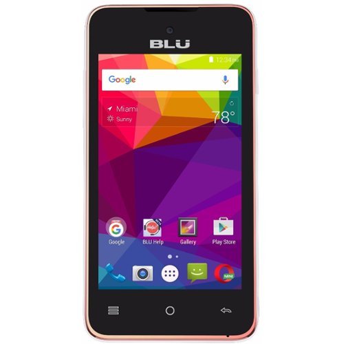 BLU - Advance 4.0 L2 with 4GB Memory Cell Phone (Unlocked) - White/Rose Gold-Front_Standard 