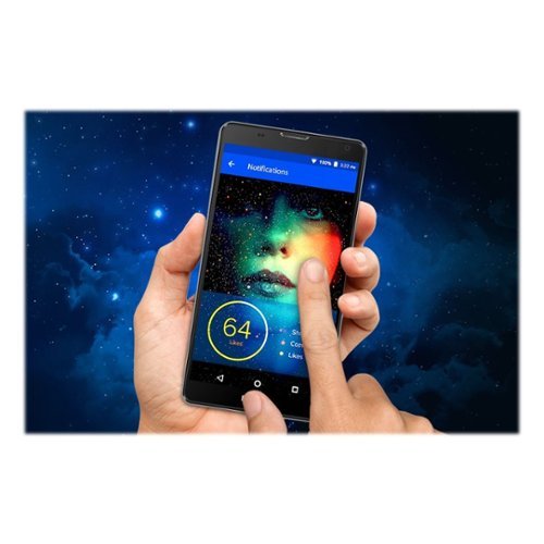 BLU - Neo XL 4G with 8GB Memory Cell Phone (Unlocked) - Black-Front_Standard 