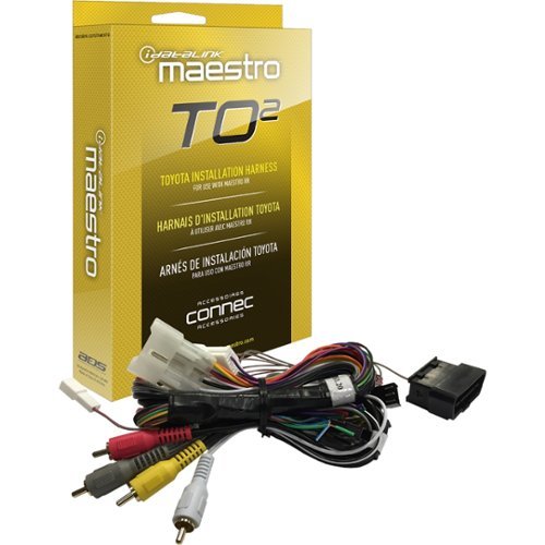 Maestro - Plug and Play Installation Harness for Toyota Vehicles - Black