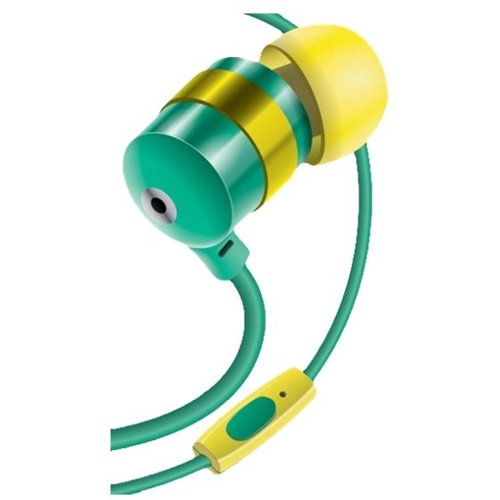  GOgroove - AudiOHM HF Wired In-Ear Headphones - Green