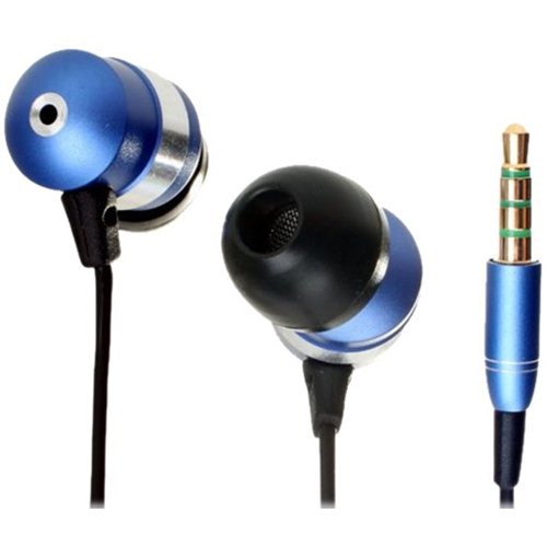  GOgroove - AudiOHM HF Wired In-Ear Headphones - Blue