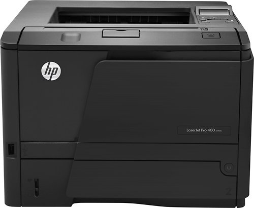  HP - LaserJet Pro M401n Black-and-White Printer - Black