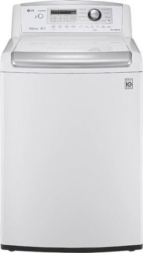  LG - 4.5 Cu. Ft. 8-Cycle High-Efficiency Top-Loading Washer - White