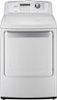 LG - 7.3 Cu. Ft. 8-Cycle Electric Dryer - White-Front_Standard
