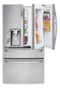 LG - Door-in-Door 29.9 Cu. Ft. 4-Door French Door Refrigerator with Thru-the-Door Ice and Water - Stainless Steel-Front_Standard