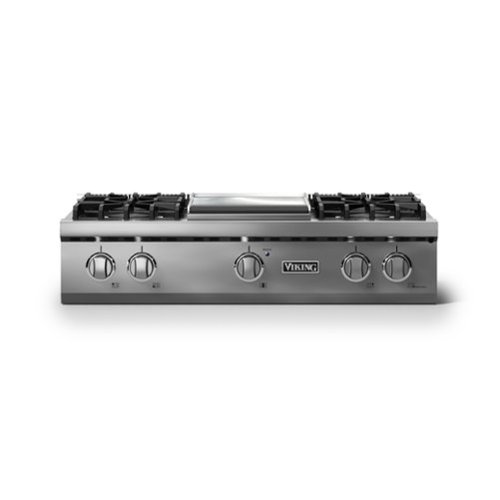 Viking - 36"W. Pro5S 4 Burner Built-in Gas Sealed Burner Rangetop-LP-Stainless Steel - Stainless Steel
