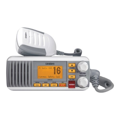 Uniden - 25-Watt Fixed-Mount VHF Marine Radio with DSC UM385 - White-Front_Standard 