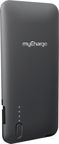  myCharge - Rechargeable 3000 mAh Power Bank Battery for Apple® iPhone® 5, 5s, 5c, 6s and 6s Plus - Gray