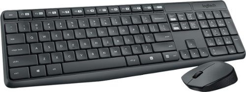  Logitech - MK235 Wireless Keyboard and Optical Mouse