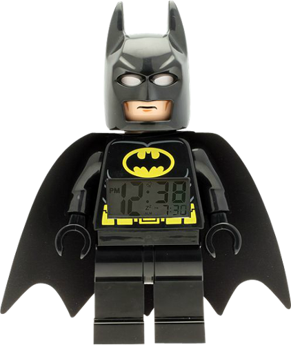  LEGO - DC Comics™ Super Heroes Batman™ Minifigure Clock - Black