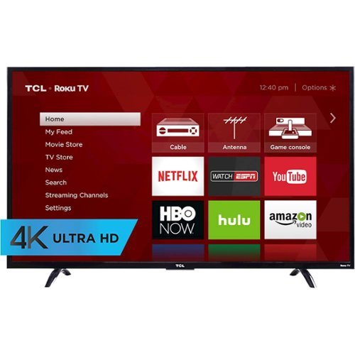  TCL - 43&quot; Class (43&quot; Diag.) - LED - 2160p - Smart - 4K Ultra HD TV Roku TV