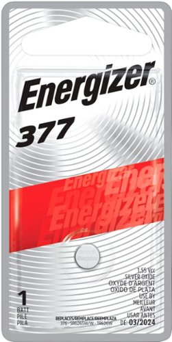 

Energizer 377 Batteries (1 Pack), Silver Oxide Button Cell Batteries