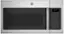 Front. GE - 1.7 Cu. Ft. Over-the-Range Microwave - Stainless steel.