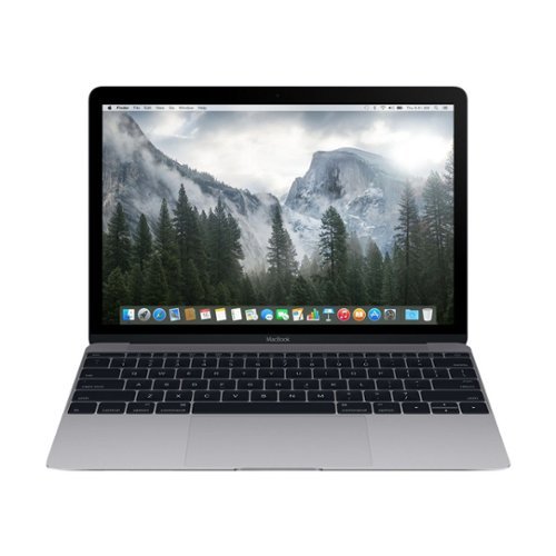 Apple - MacBook 12" Refurbished Laptop - Intel Core m - 8GB Memory - 512GB Flash Storage - Space gray-Front_Standard 