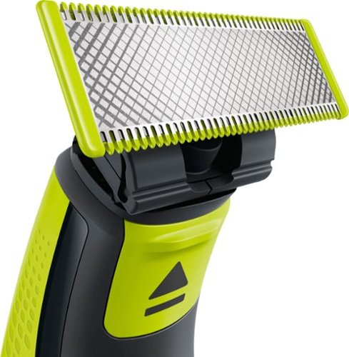 Philips Norelco OneBlade hybrid electric trimmer and shaver, QP2520/70 - Black And Lime Green GLOBAL SHIPPING