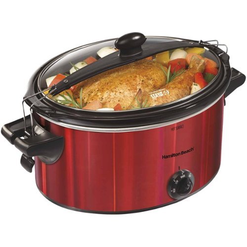 Hamilton Beach - Stay or Go 5-Quart Slow cooker - Red-Angle_Standard 