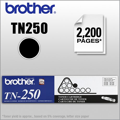  Brother - TN250 High-Yield Toner Cartridge - Black
