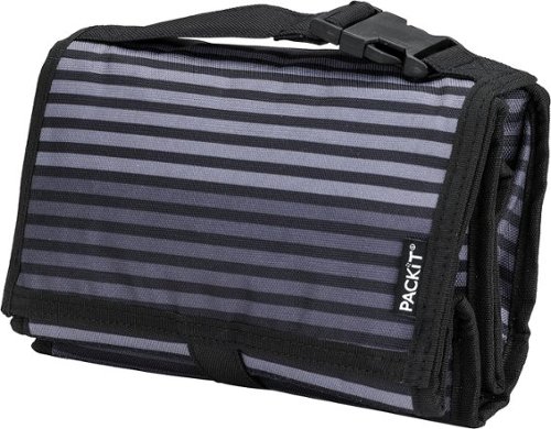  Unbranded - Freezable Classic Lunch Box - Gray Stripe