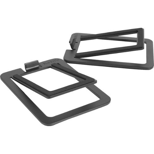 Kanto - S2 Desktop Speaker Stands (2-Pack) - Black-Front_Standard 
