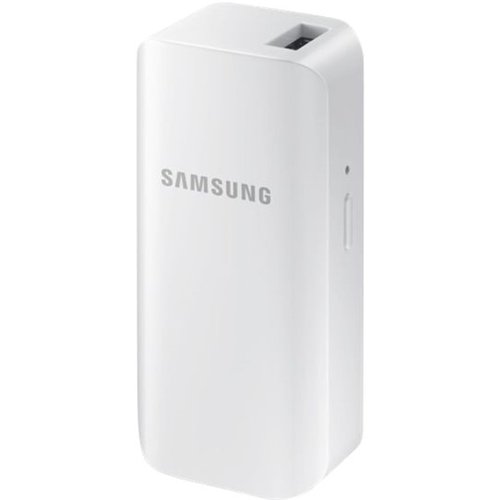 Samsung - Battery Pack mini 2100 mAh Portable Charger for Most USB-Enabled Devices - White-Front_Standard 