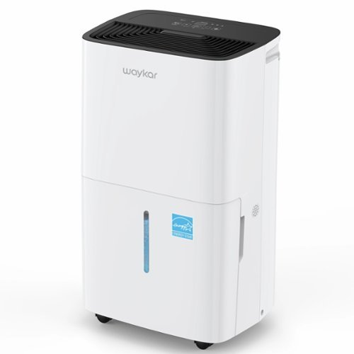 Waykar - 80 Pint Dehumidifier with Bucket and Auto Defrost 5,000 Sq. Ft. Energy Star for Bedroom and Basement - White-Front_Standard 