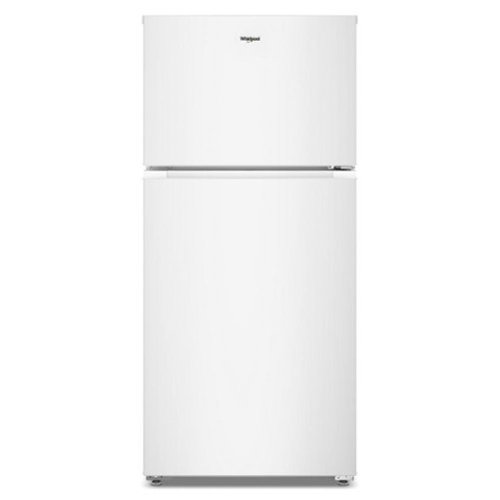 Whirlpool - 28 in. Wide 14.3 cu. ft. Top-Freezer Refrigerator with Total Coverage Cooling - White