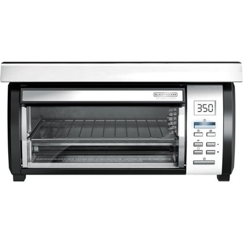 Black & Decker - 4-Slice Toaster Oven - Black/silver-Angle_Standard 