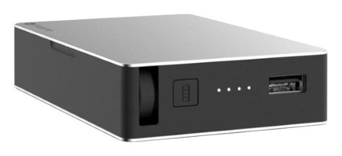  mophie - Powerstation Plus USB Power Pack - Black/Silver