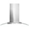 Whirlpool - 36" Convertible Glass Range Hood - Stainless Steel-Front_Standard 