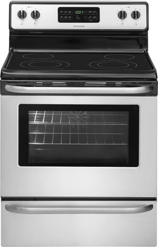  Frigidaire - 5.4 Cu. Ft. Self-Cleaning Freestanding Electric Convection Range - Stainless steel