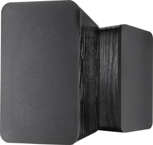 Insignia™ - Powered Bookshelf Speakers (Pair) - Black
