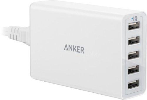  Anker - 5-Port USB Charging Hub - White