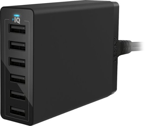 Anker - 6-Port USB Charging Hub - Black
