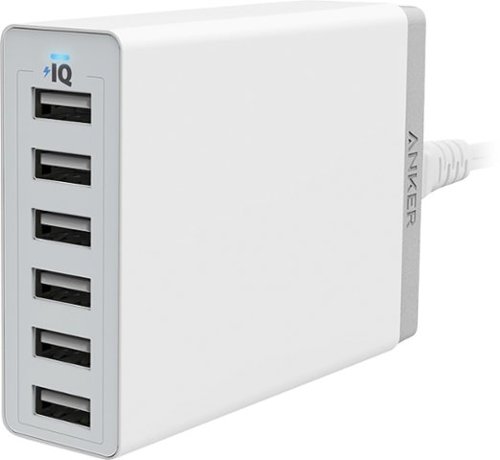  Anker - 6-Port USB Charging Hub - White