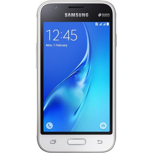 Samsung - Galaxy J1 mini 4G LTE with 8GB Memory Cell Phone (Unlocked) - White-Front_Standard 