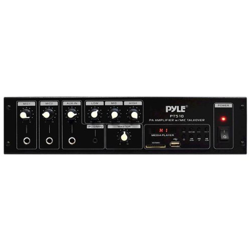 PYLE - Home 240W PA Amplifier - Black-Front_Standard