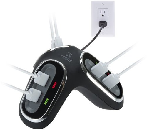  atomi - 6 Port USB Desktop Charge Hub - White