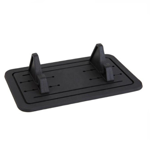 Stock Preferred - Car Dashboard Anti-Slip Rubber Mat Phone Mount Holder Pad Stand - Black-Front_Standard 