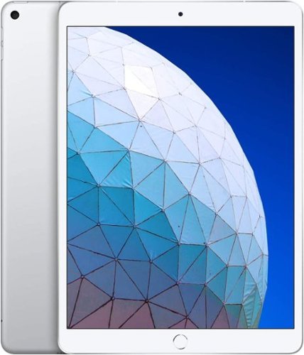 Certified Refurbished - Apple iPad Air 10.5-Inch (3rd Generation) (2019) Wi-Fi + Cellular - 64GB - Silver (Unlocked)-Front_Standard 